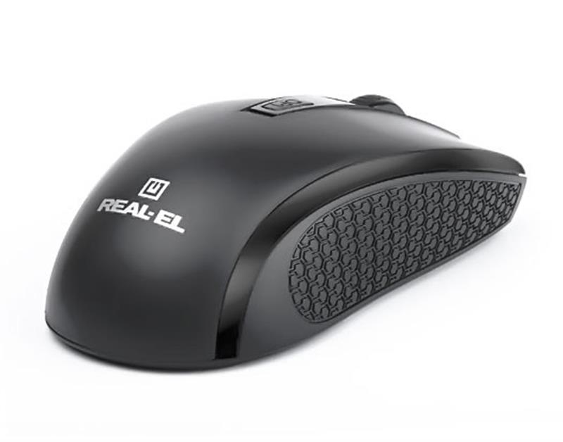 Миша бездротова REAL-EL RM-308 Black | ARAGO