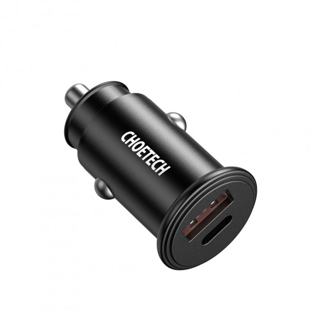 Автомобільний зарядний пристрій Choetech PD3.0 30w Fast Black (TC0006) | ARAGO