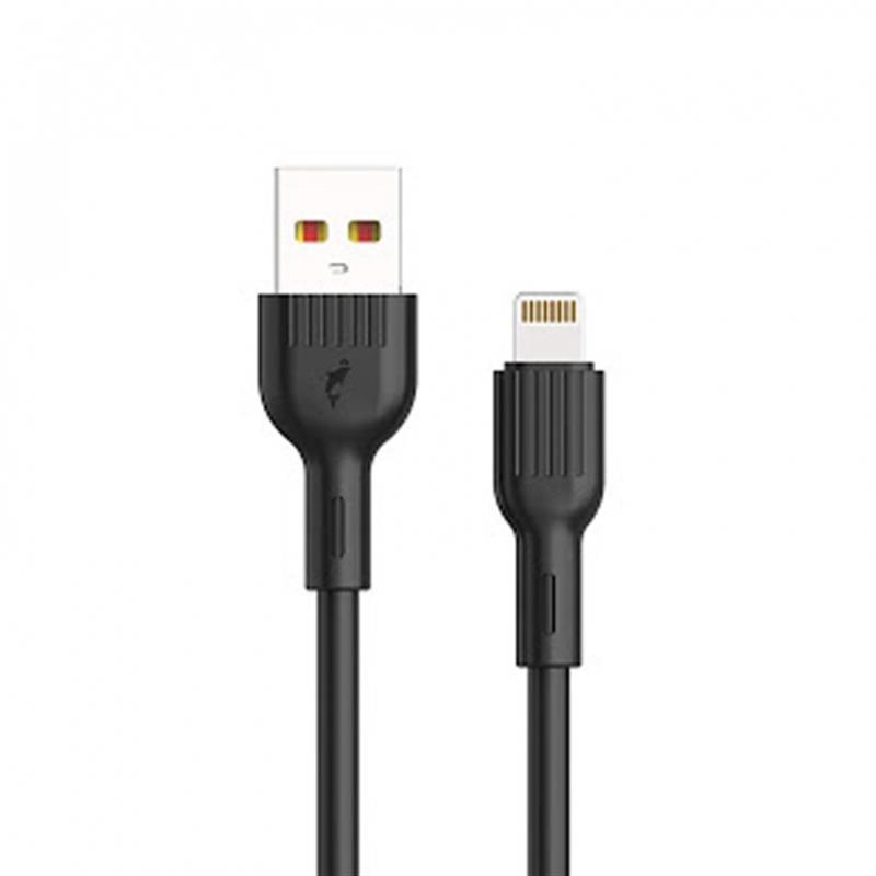 Кабель SkyDolphin S03L USB - Lightning (M/M), 1 м, Black (USB-000416) | ARAGO