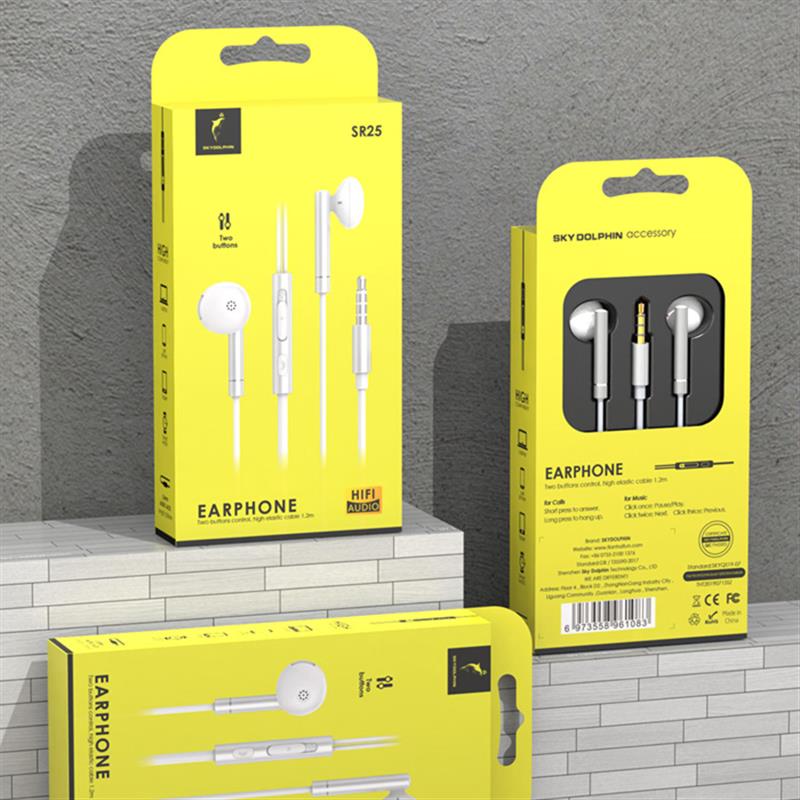 Гарнитура SkyDolphin SR25 Metal Silver (HF-000464) | ARAGO