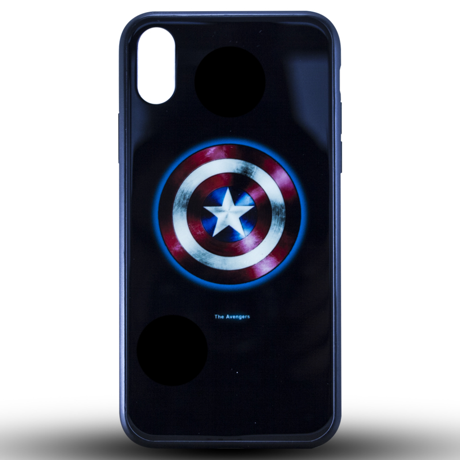 Силикон LUMINOUS GLASS Huawei P Smart 2019 Captain America | ARAGO