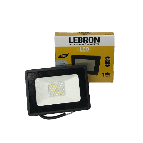 картинка Прожектор светодиодный LED Lebron LF, 30W, 2550Lm, 6000К от магазина Компания+