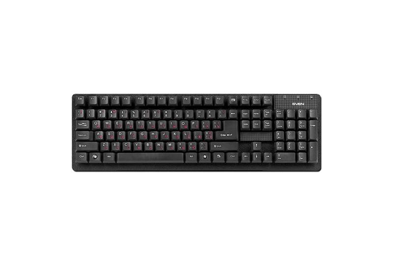 Клавиатура Sven Standard 301 Black USB+PS/2 UAH | ARAGO