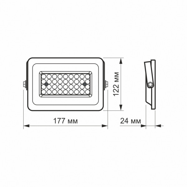 картинка LED прожектор VIDEX F2e 30W 5000K от магазина Компания+