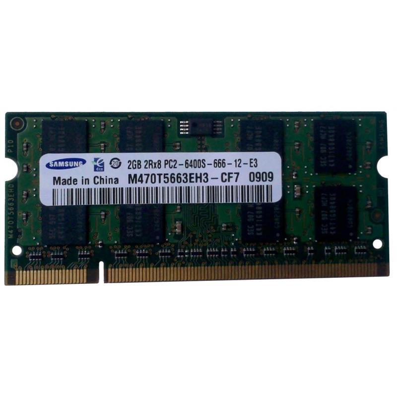 SO-DIMM 2GB/800 DDR2 Samsung (M470T5663EH3-CF7) Refurbished | ARAGO