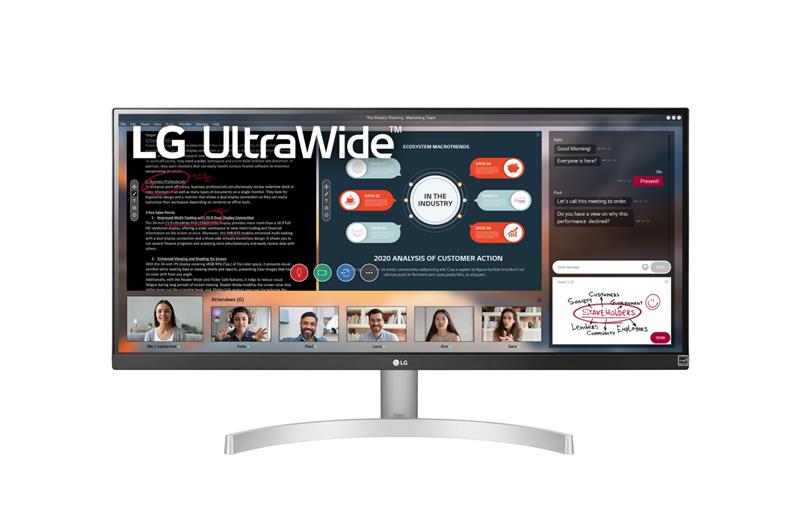 LG 29" UltraWide 29WN600-W IPS Black/Silver | ARAGO