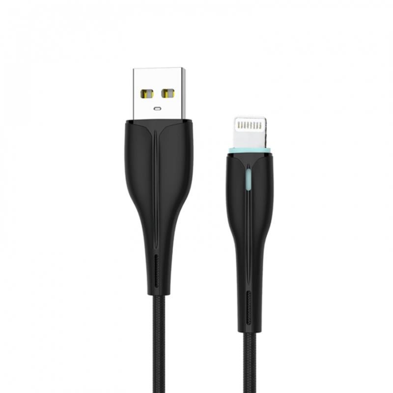 Кабель SkyDolphin S48L USB - Lightning (M/M), 1 м, Black (USB-000422) | ARAGO