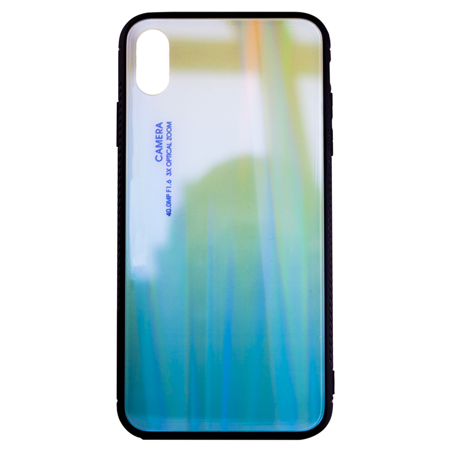 Силикон GRADIENT GLASS Samsung M20 зеленый/голубой | ARAGO