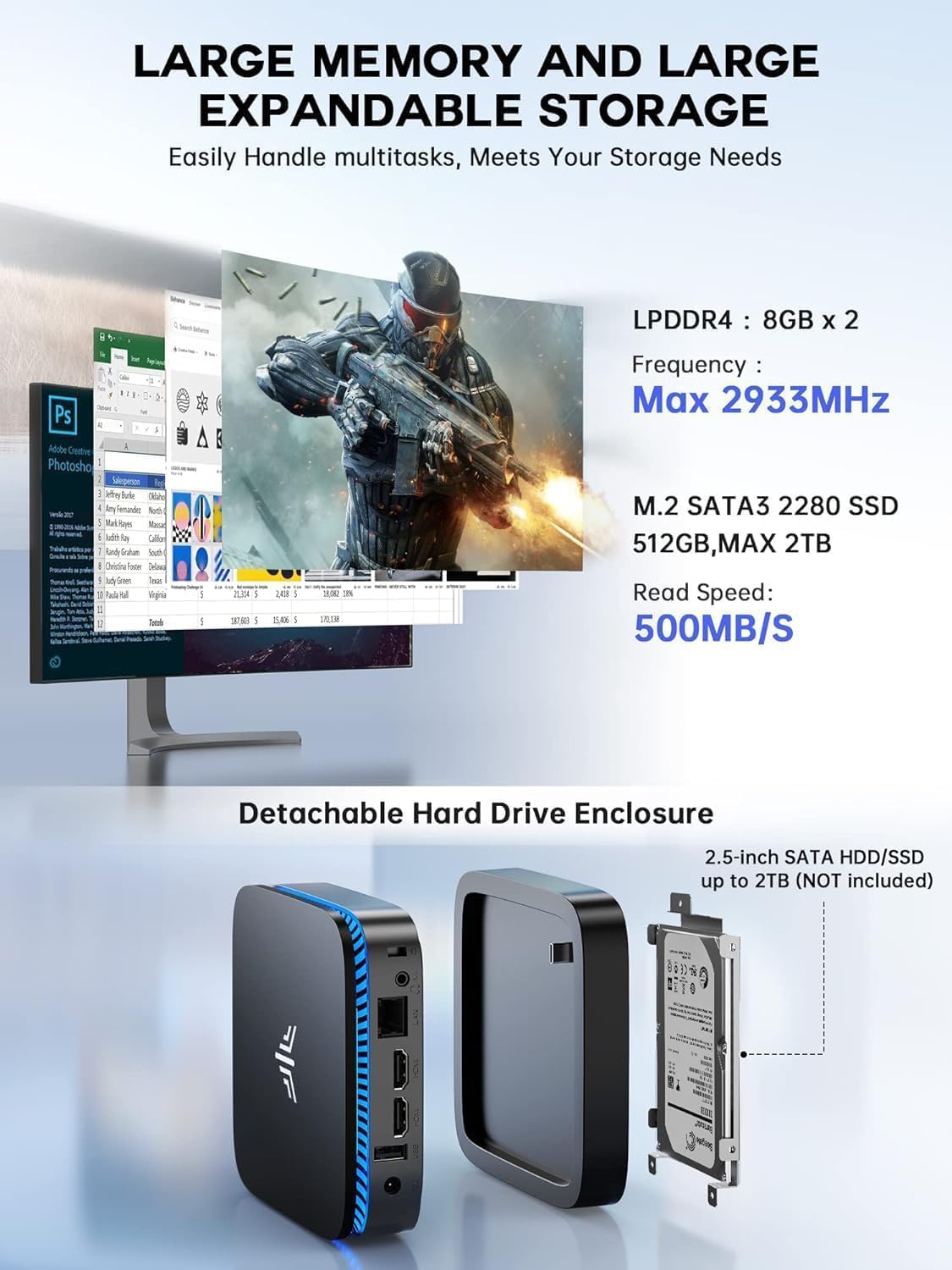 Неттоп AceMagician AK1 Pro (665878527426) | ARAGO