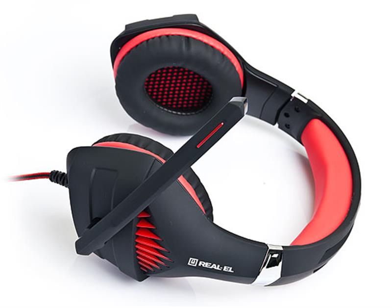 Гарнитура REAL-EL GDX-7600 Black/Red | ARAGO