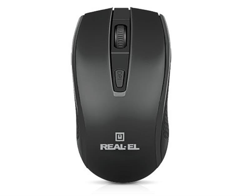 Миша бездротова REAL-EL RM-308 Black | ARAGO