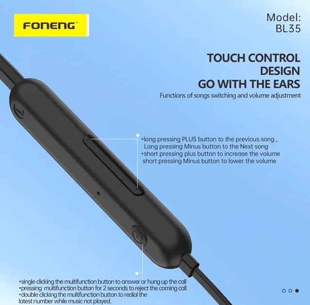 Bluetooth-гарнітура Foneng Neckband Sport (BL35) | ARAGO