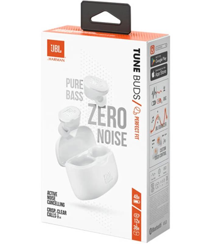 Bluetooth-гарнітура JBL Tune Buds White (JBLTBUDSWHT) | ARAGO