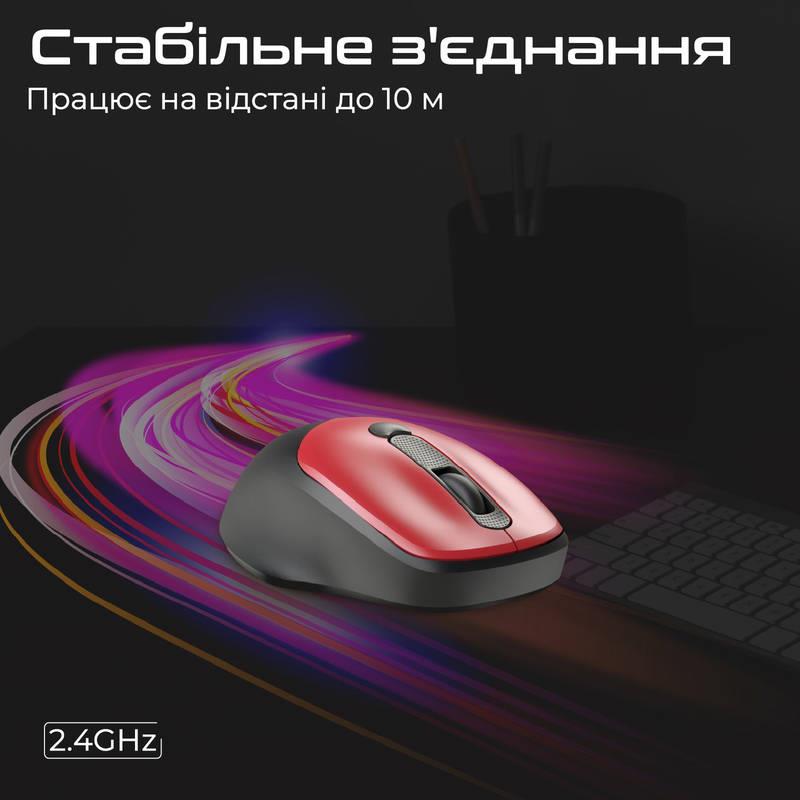 Миша бездротова Promate UniGlide Red | ARAGO