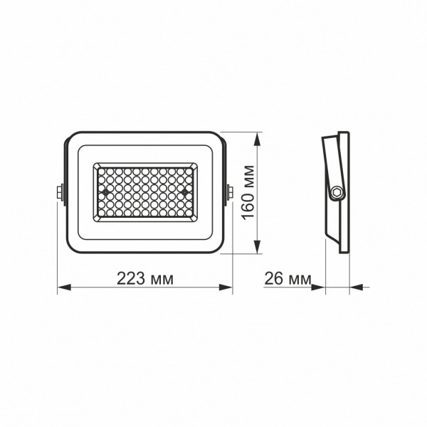 картинка LED прожектор VIDEX F2e 50W 5000K от магазина Компания+
