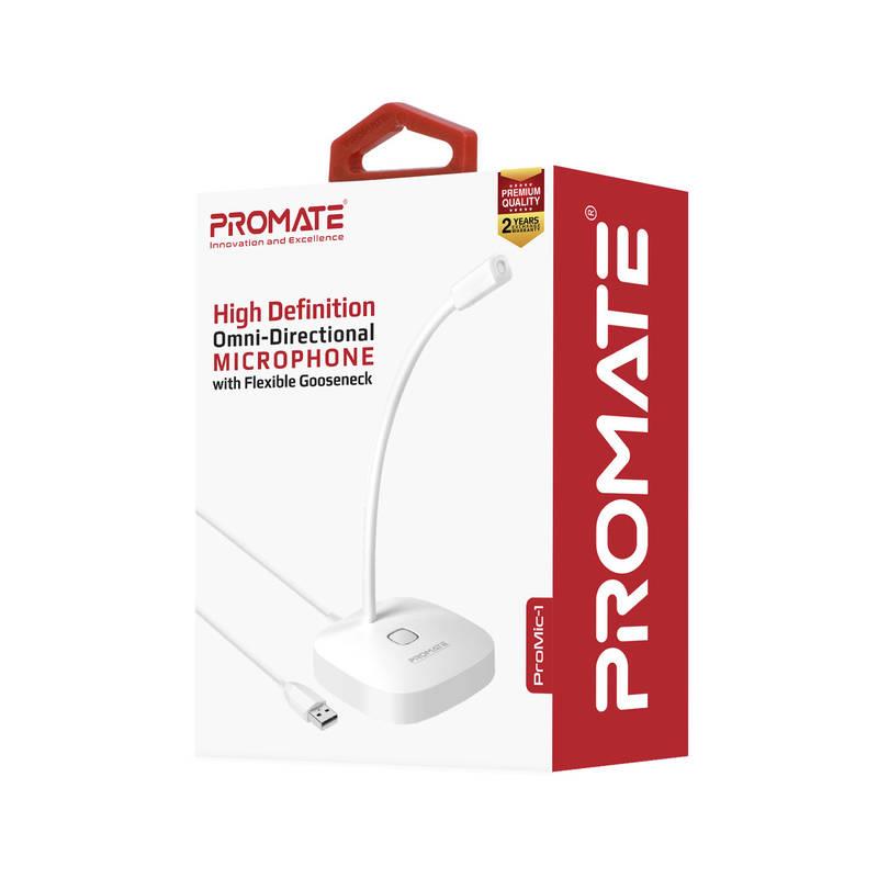 Мікрофон Promate ProMic-1 White | ARAGO