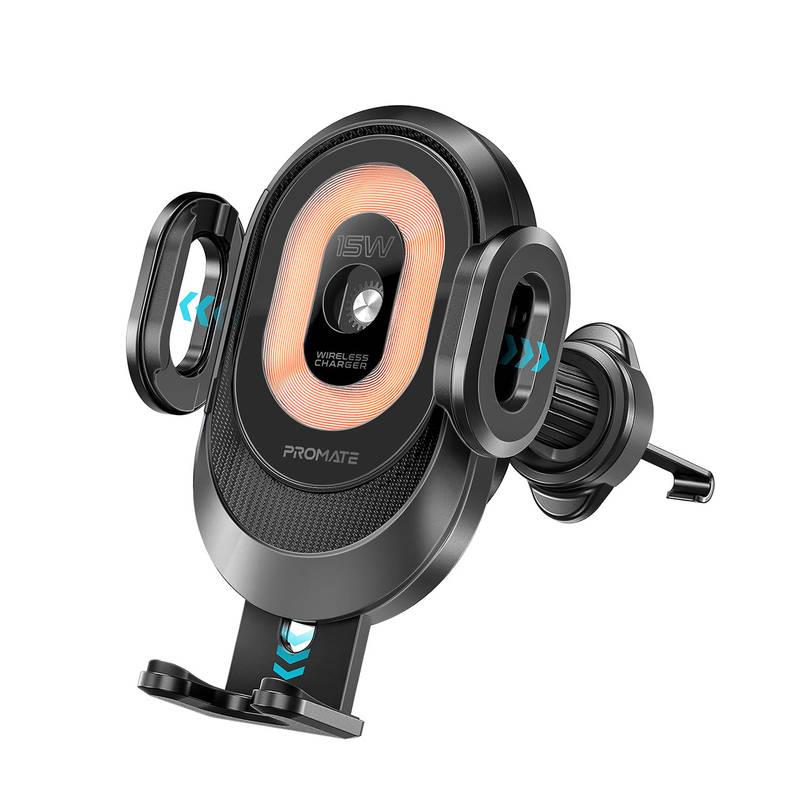 Автомобільний зарядний пристрій з тримачем Promate PowerMount-2 Black | ARAGO