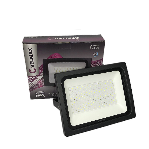 картинка LED прожектор потужний Velmax, 150W, 14500Lm, 6200К от магазина Компания+