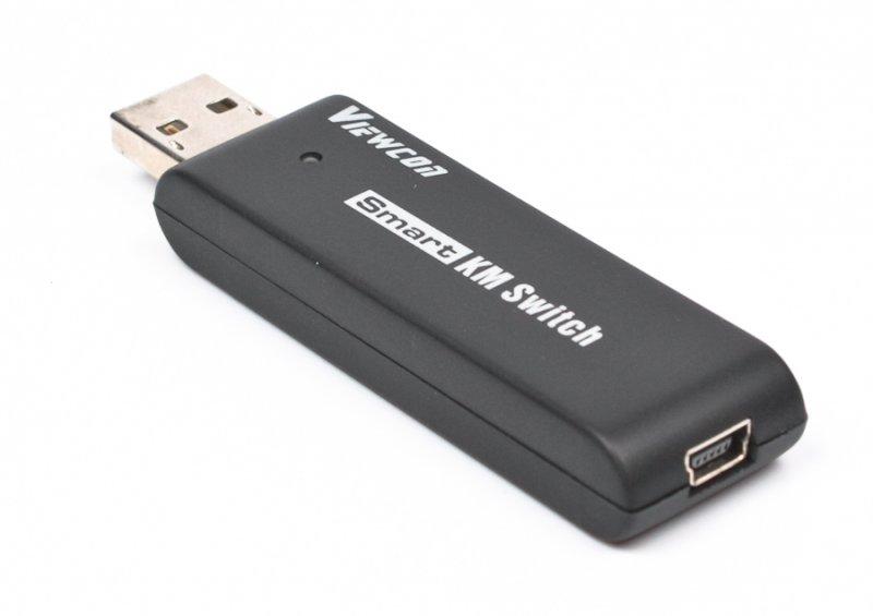 Адаптер-перемикач Viewcon VE679 Smart KM Switch, USB - mini USB (M/F), Black, 1.5 м | ARAGO