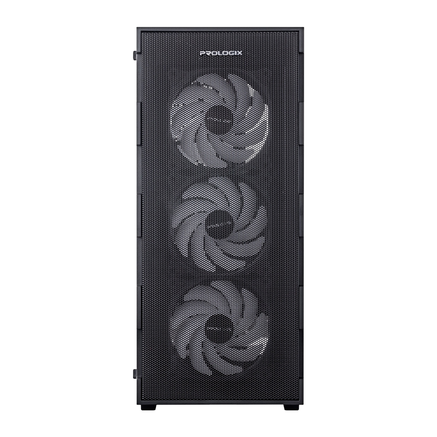 Корпус Prologix E115 Tempered Glass&Mesh Black | ARAGO
