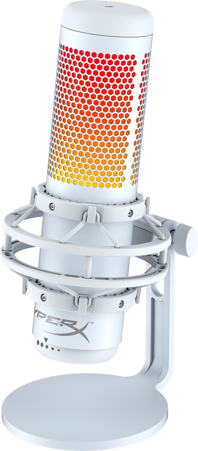 Мікрофон HyperX QuadCast S RGB White/Grey (519P0AA) | ARAGO