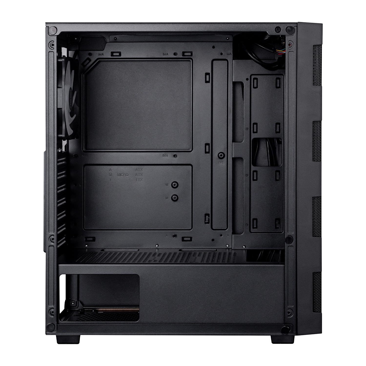 Корпус Prologix E115 Tempered Glass&Mesh Black | ARAGO