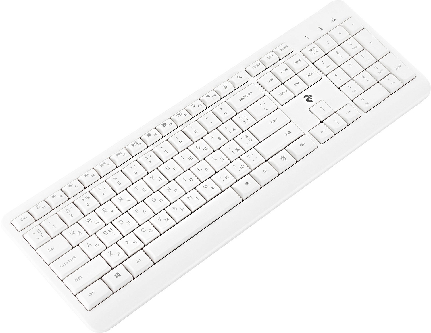 Клавіатура бездротова 2E KS220 WL Ukr White (2E-KS220WW) | ARAGO