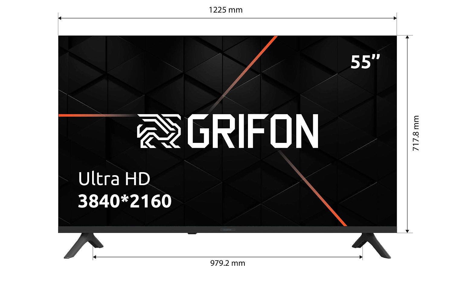 картинка Телевізор Grifon Diva DV55USB от магазина Компания+