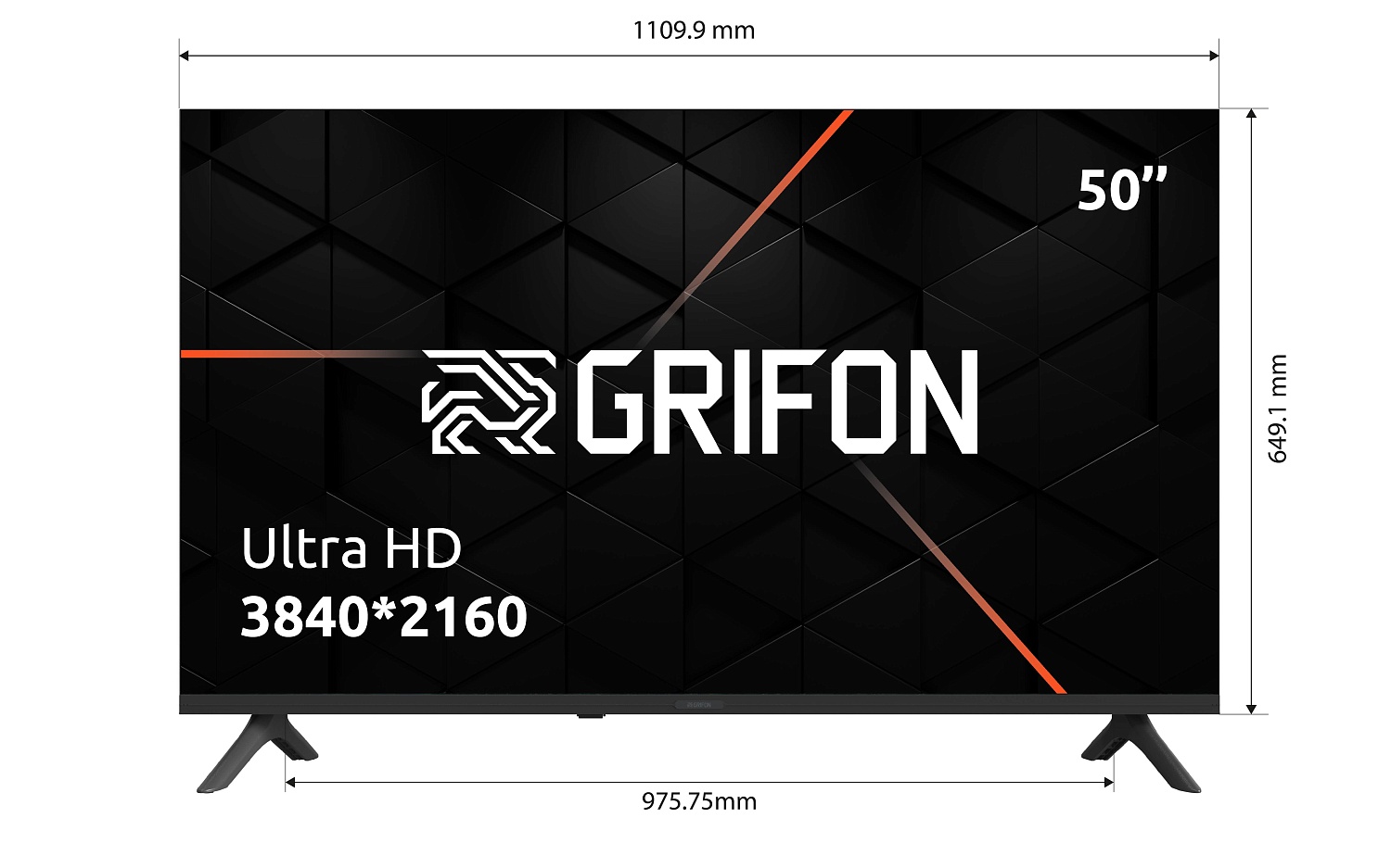 картинка Телевізор Grifon Diva DV50USB от магазина Компания+
