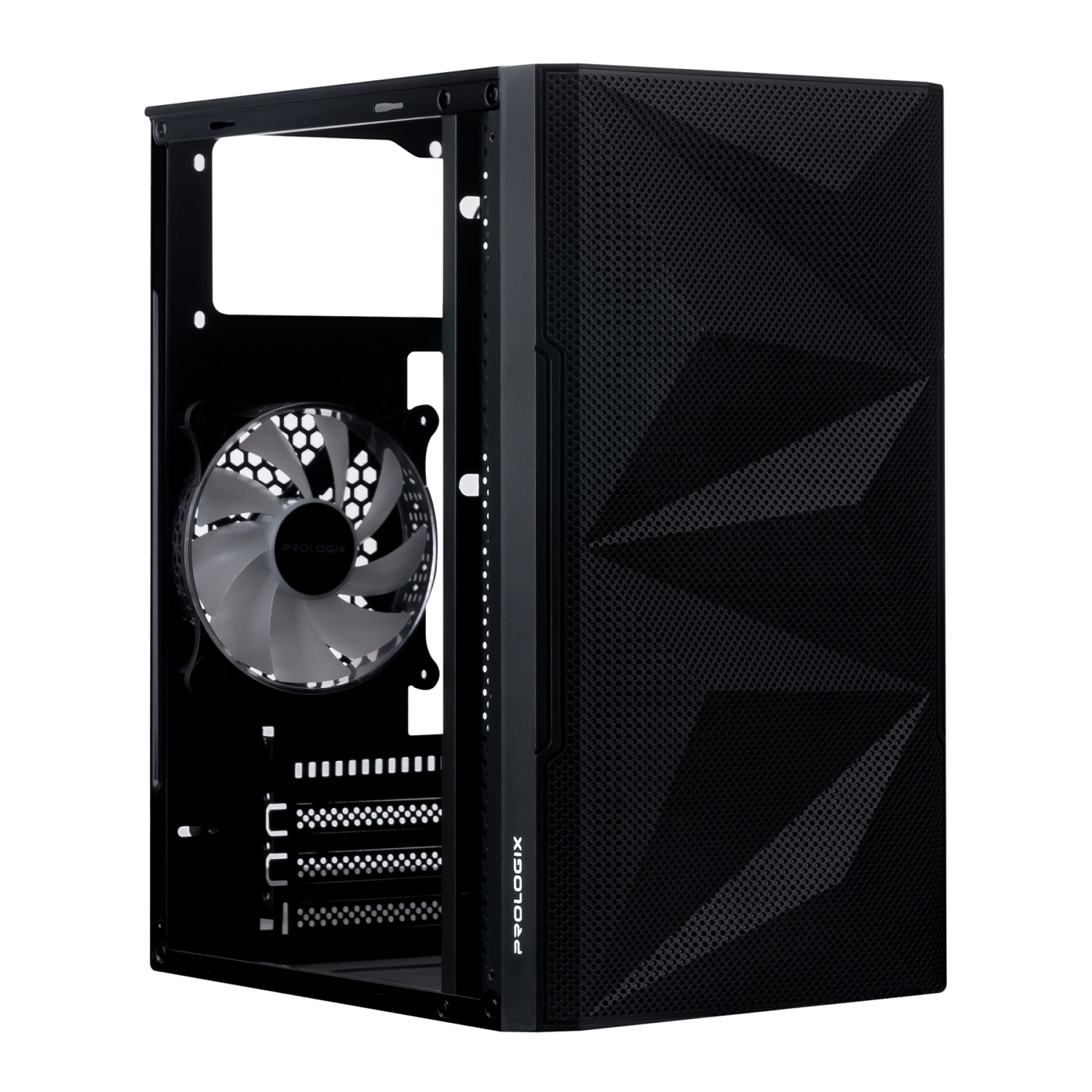 Корпус Prologix E113 Tempered Glass&Mesh Black | ARAGO