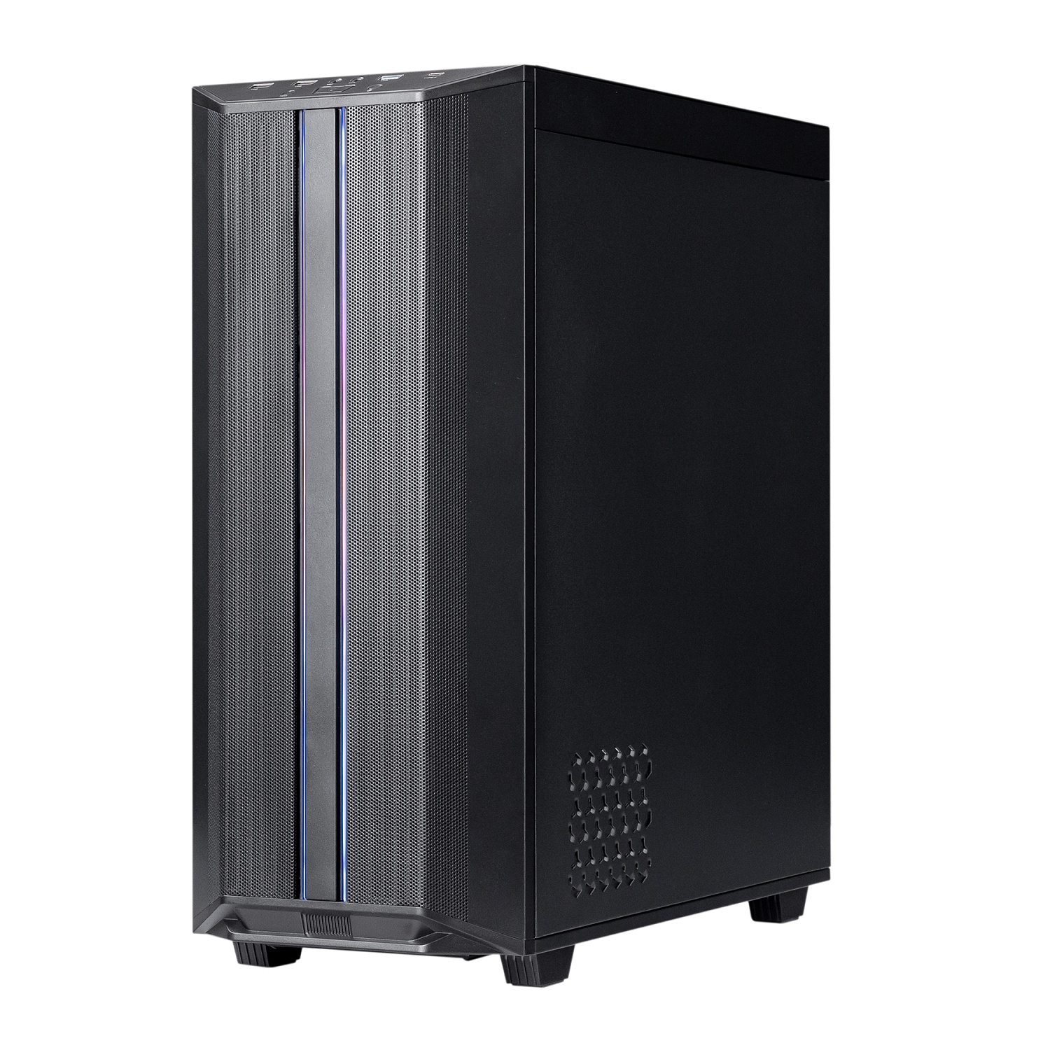 Корпус Prologix E122 Tempered Glass&Mesh Black | ARAGO