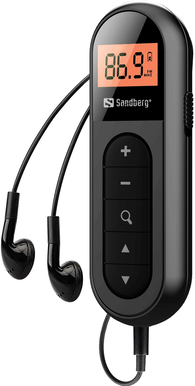 картинка Радіоприймач Sandberg FM кишеньковий (Rechargeable) з навушниками (421-01) от магазина Компания+