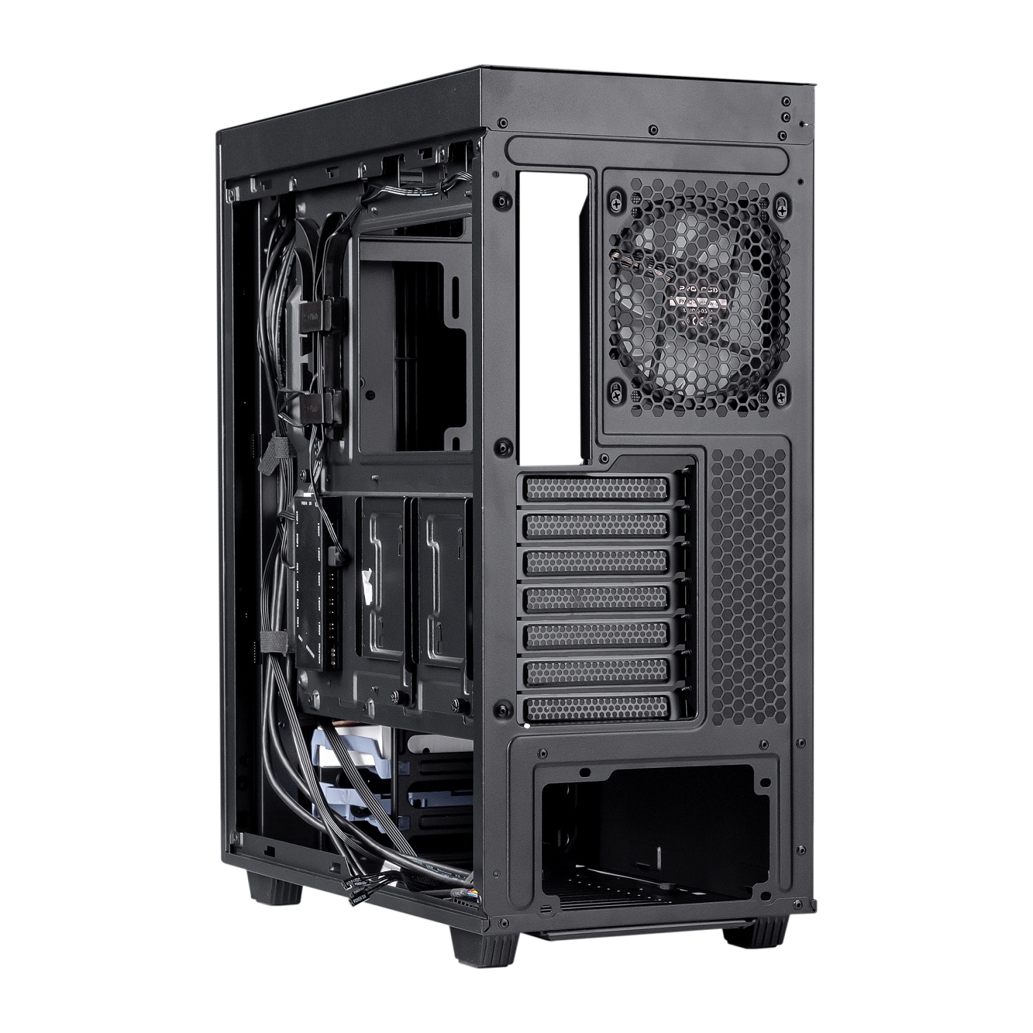 Корпус Prologix E122 Tempered Glass&Mesh Black | ARAGO