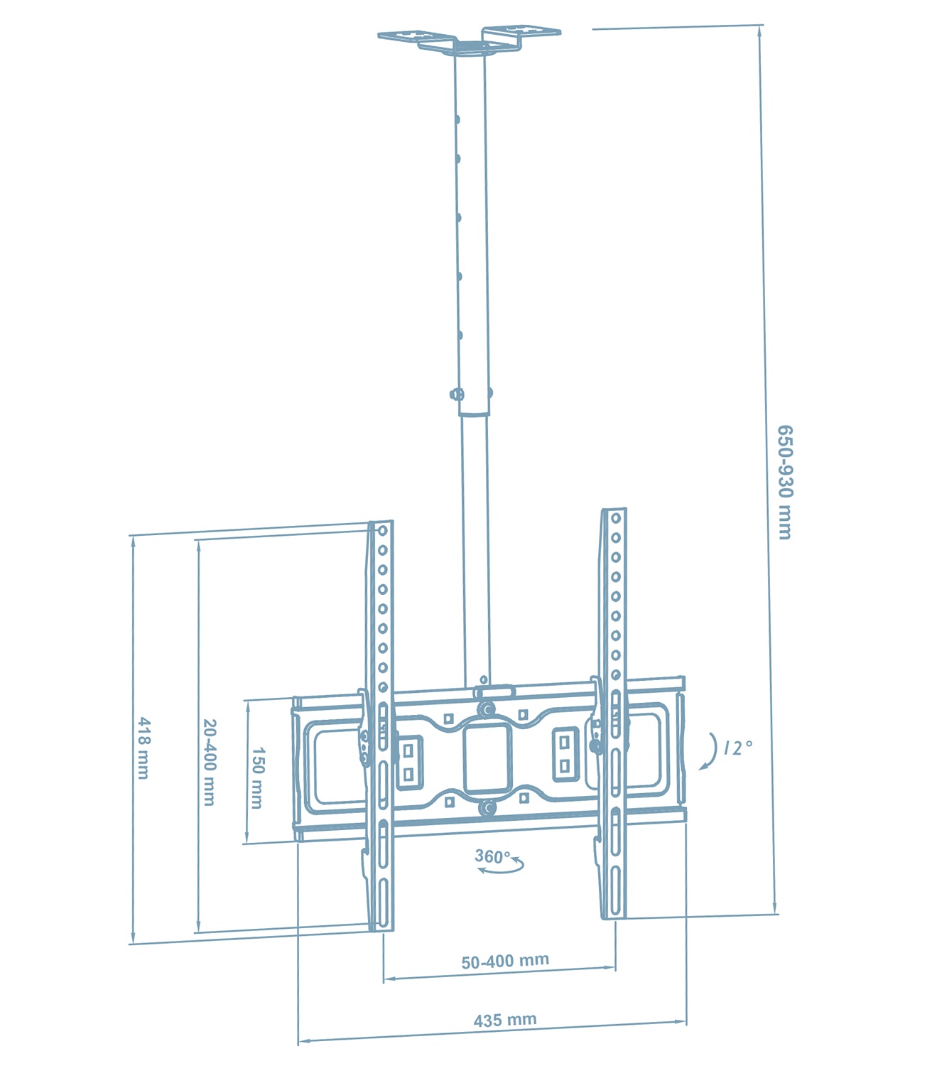 картинка Кронштейн Walfix CM-41B (VESA400х400) от магазина Компания+
