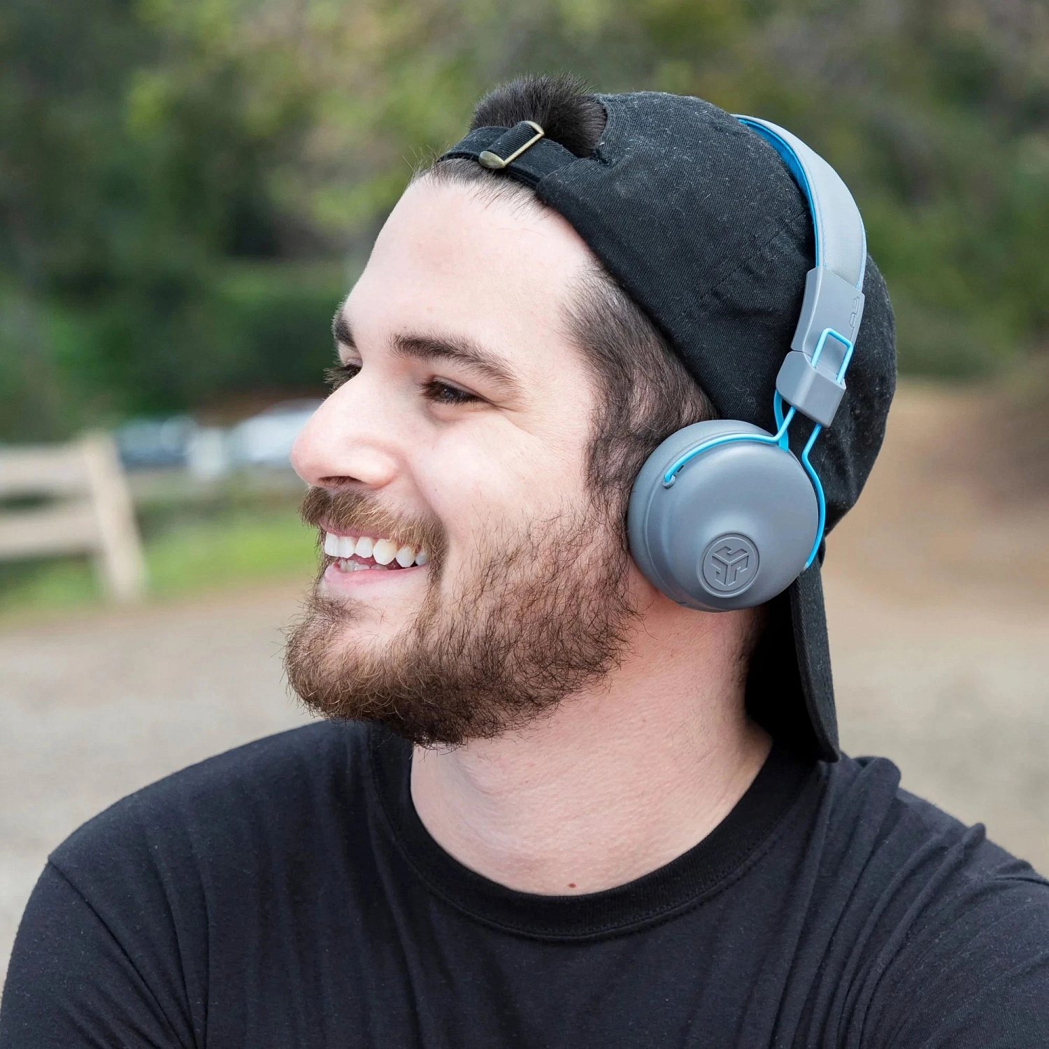 Bluetooth-гарнітура JLab Studio Wireless Grey/Blue (IEUHBASTUDIORGRYBLU4) | ARAGO