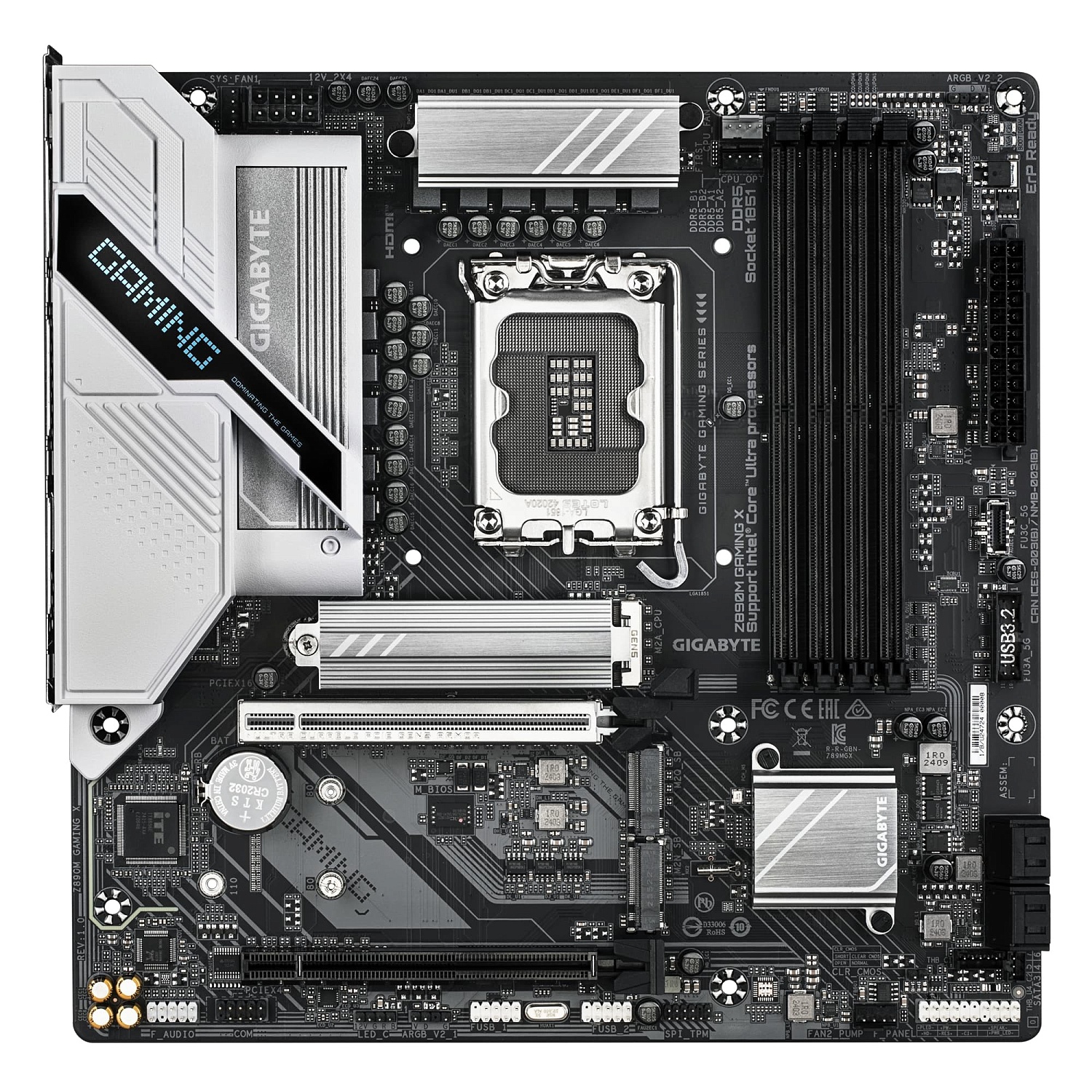 Материнська плата Gigabyte Z890M Gaming X Socket 1851 | ARAGO