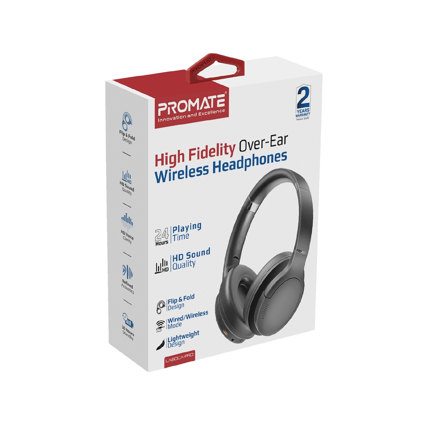 Bluetooth-гарнітура Promate LaBoca-Pro Black | ARAGO
