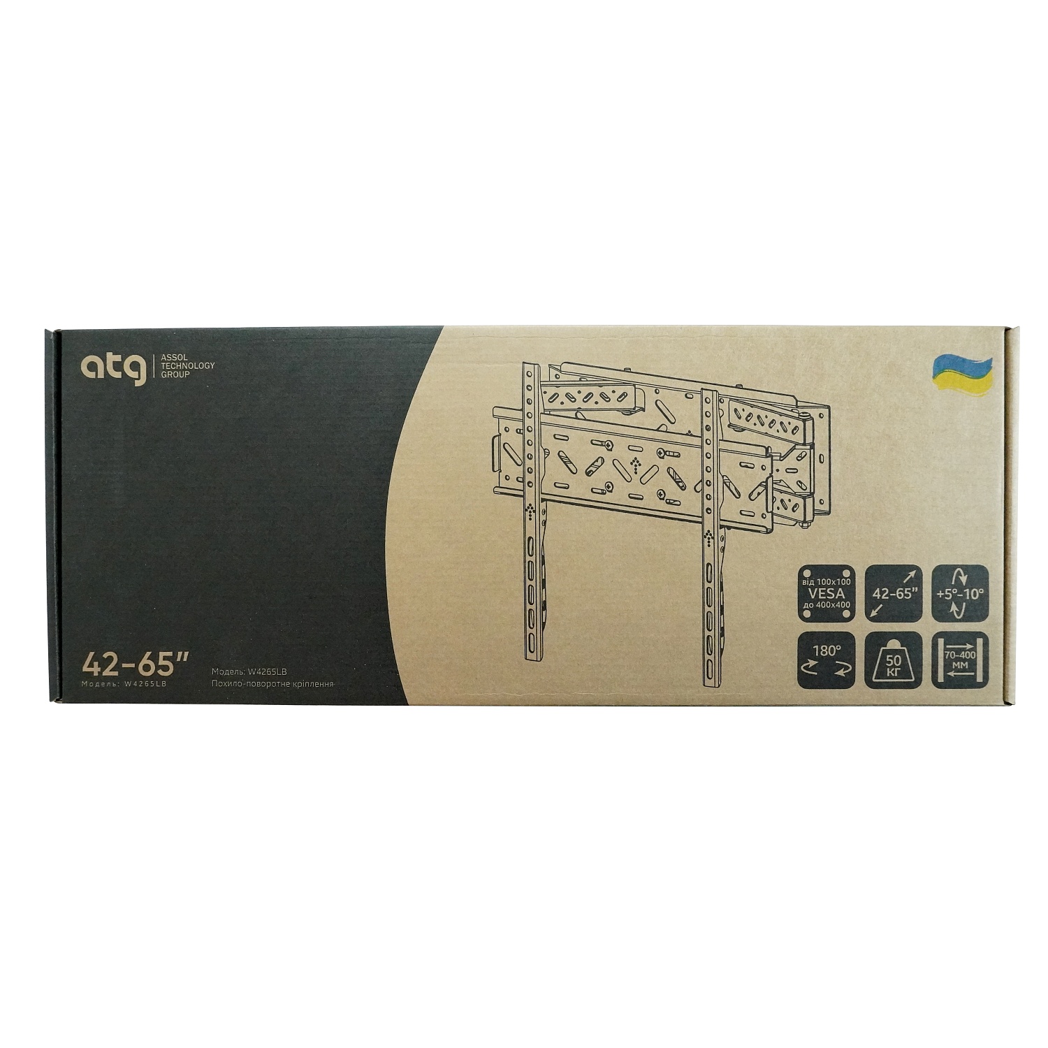 картинка Кронштейн ATG W4265LB (4820276050013) (VESA400х400) от магазина Компания+