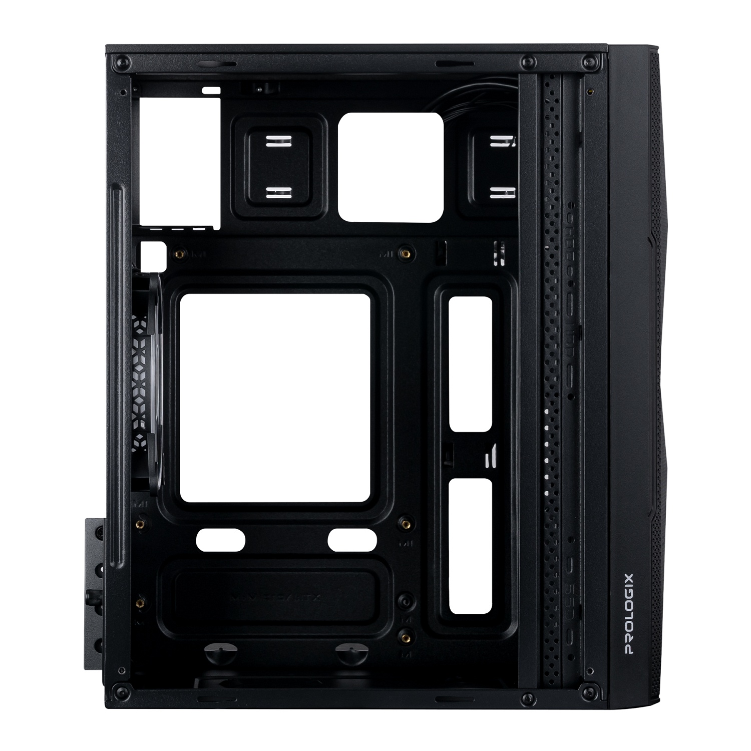 Корпус Prologix E113 Tempered Glass&Mesh Black | ARAGO