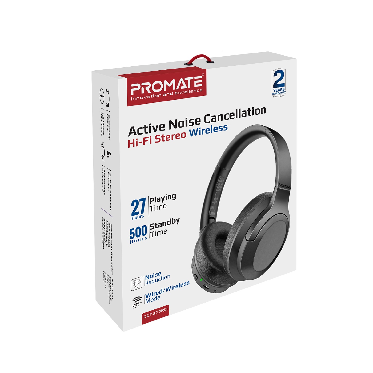 Bluetooth-гарнітура Promate Concord Black | ARAGO