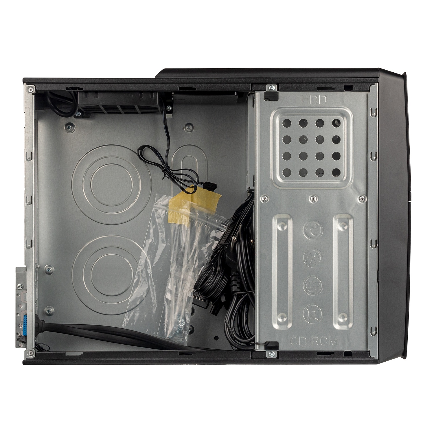 Корпус Prologix E106 Slim Black Door 400W | ARAGO