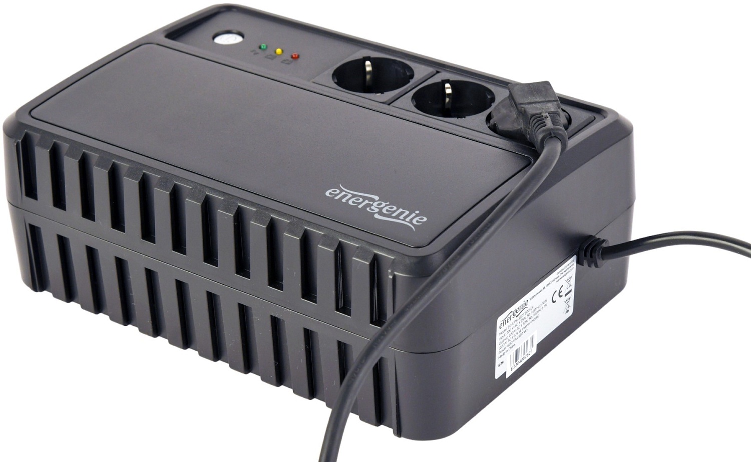 Джерело безперебійного живлення EnerGenie EG-UPS-3SDT600-01 600VA | ARAGO